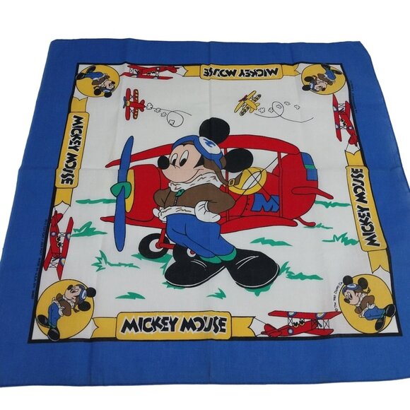 Aviator Mickey Mouse Walt Disney Bandana Scarf USA Pilot - Picture 1 of 8